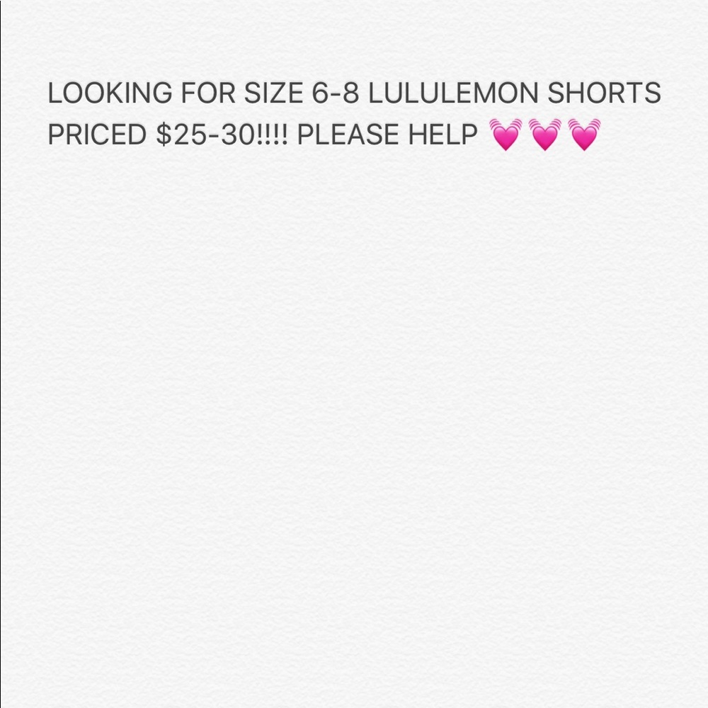 Lululemon shorts